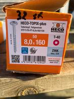 HECO Topix-Plus Schroef 8,0x160mm T40, Verzenden, Nieuw, 100 tot 250 mm, Schroeven