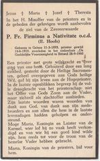 frater E. Hoofs 1893 Geleen + 1960 Sittard, 67 jaar, Verzamelen, Bidprentjes en Rouwkaarten, Verzenden