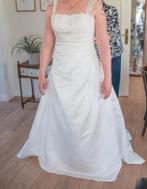 Ivoorwitte trouwjurk maat 42/L, Ophalen of Verzenden, Zo goed als nieuw, Wit, Trouwjurk