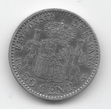 Spanje 50 centimos 1904 (04) KM# 705 beschikbaar voor biedingen