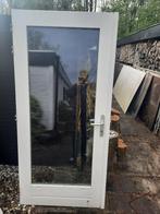 Goed onderhouden openslaande houten deuren, 80 tot 100 cm, Gebruikt, Glas, Buitendeur