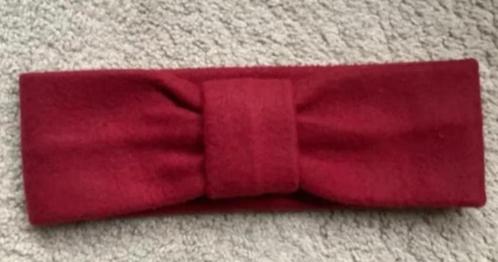 Rode haarband, oorwarmers, head band, diadeem; fleece stof, Kleding | Dames, Mutsen, Sjaals en Handschoenen, Zo goed als nieuw
