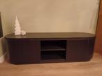 Zwart ribbel TV meubel, Ophalen, 150 tot 200 cm, Zo goed als nieuw, Minder dan 100 cm
