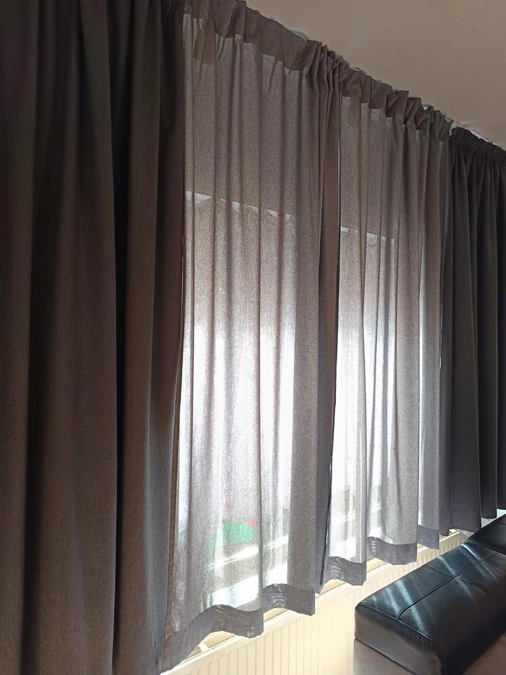 4 stuk  luxse gordijnen van uitstekende kwaliteit, Huis en Inrichting, Stoffering | Gordijnen en Lamellen, Zo goed als nieuw, 200 cm of meer