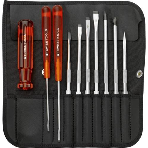 PB Swiss Tools 215, schroevendraaierset in soepel oprol-etui, Auto diversen, Autogereedschap, Nieuw, Ophalen of Verzenden