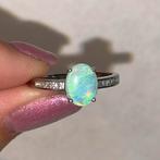 Australische opaal ring 925 zilver, Ophalen, Nieuw, Zilver