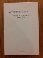 As the twig is bent… Essays in honour of Frits Vos, 20e eeuw of later, Verzenden, Zo goed als nieuw, Meerdere auteurs