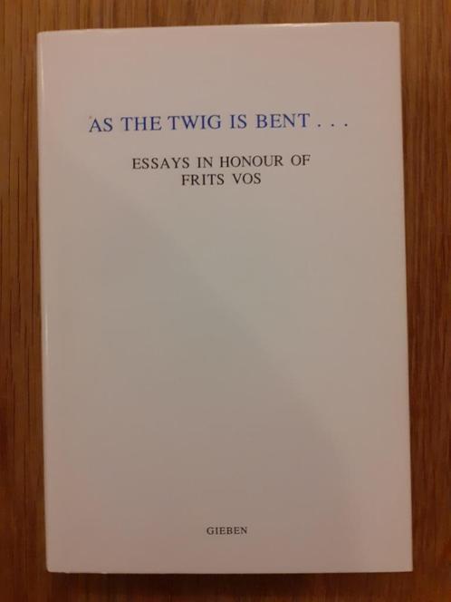 As the twig is bent… Essays in honour of Frits Vos, Boeken, Geschiedenis | Wereld, Zo goed als nieuw, Azië, 20e eeuw of later