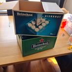 Heineken bierkrat met 10 glazen, Verzamelen, Biermerken, Nieuw, Heineken, Glas of Glazen, Ophalen of Verzenden