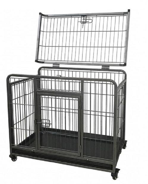 Robuuste bench op wielen maat M - opruiming !, Dieren en Toebehoren, Hondenbenches, Nieuw, Ophalen