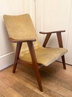 Vintage Wébé sixties teak fauteuil van Louis van Teeffelen, Ophalen, Hout, Gebruikt, 50 tot 75 cm