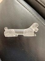 GEZOCHT. Kristallen Poedel Messenlegger, Antiek en Kunst, Antiek | Glas en Kristal, Ophalen of Verzenden