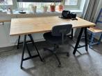 Mooi bureau met onderstel, Huis en Inrichting, Bureaus, Ophalen, Gebruikt, Bureau
