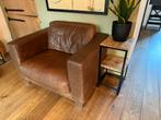 Leren Fauteuil - Vintage Stijl, Ophalen of Verzenden, Gebruikt, Leer, 75 tot 100 cm
