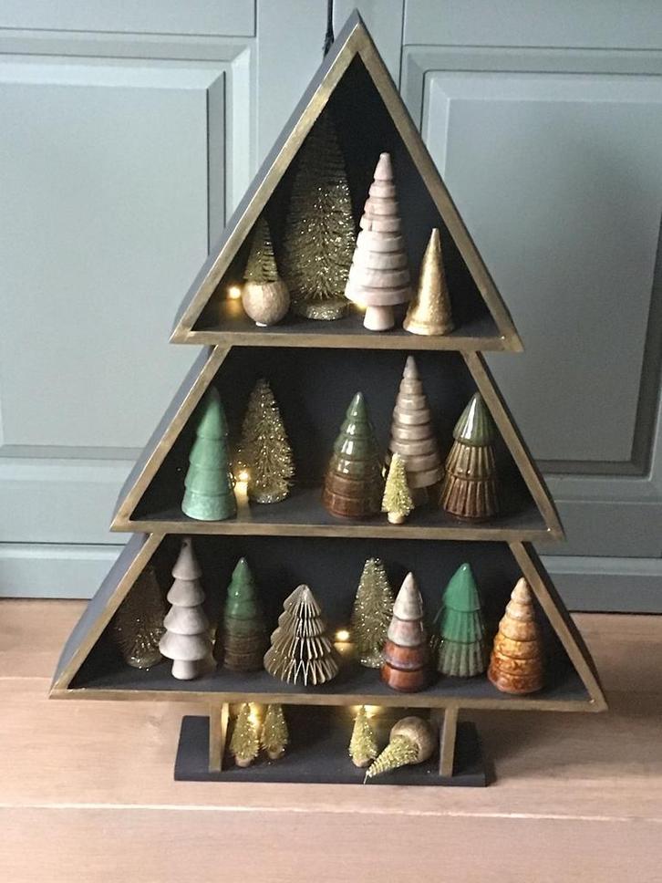 Kerst decoratie met Verlichting en kerstboompjes of leeg, Huis en Inrichting, Woonaccessoires | Kapstokken, Nieuw, Overige typen