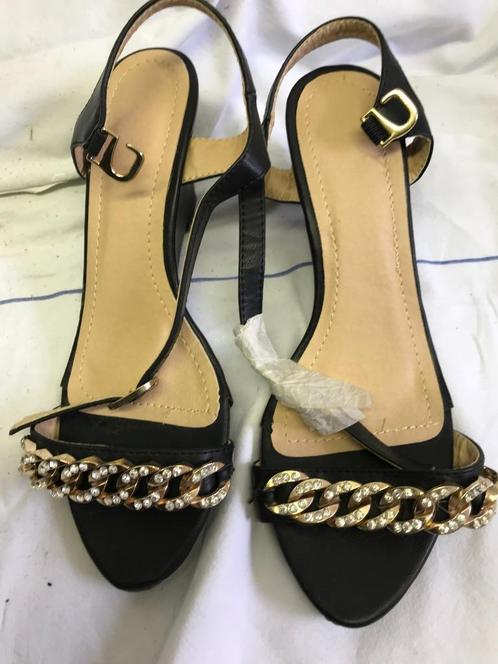 Dames Schoenen slee Hakje Sandaal mt 36 NIEUW Zwart, Kleding | Dames, Schoenen, Nieuw, Sandalen of Muiltjes, Zwart, Ophalen of Verzenden