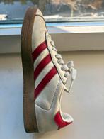 Adidas Gazelle Leer Wit Rood - Maat 36, Ophalen of Verzenden, Gebruikt, Meisje, Schoenen