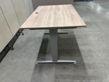 Aspa instelbaar bureau met knop en kabelgoot 120x80cm, 24st - afbeelding 5