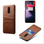 Back Cover + Screenprotector voor OnePlus 6 _ Donkerbruin, Verzenden, Nieuw, Hoesje of Tasje