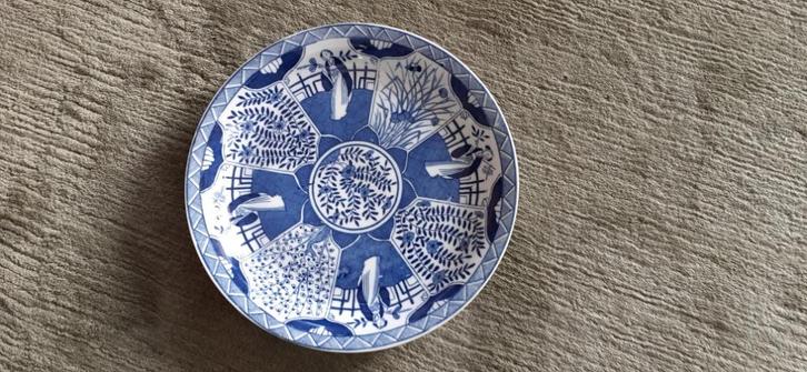 Pracht Oud Blauw Bord, Antiek en Kunst, Antiek | Keramiek en Aardewerk, Ophalen of Verzenden