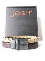 Nieuwe Josh heren armband, Verzenden, Nieuw, Bruin, Leer