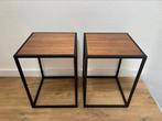 Yamazaki Walnoothout Nachtkastjes x2, Huis en Inrichting, Ophalen of Verzenden, Zo goed als nieuw, Hout, Minder dan 45 cm