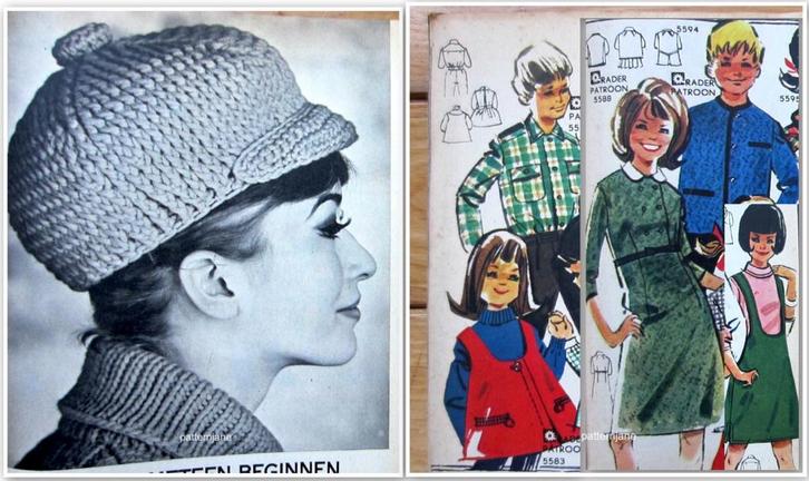 2 x MADELEINE januari nummers 1966 en 1969 - vintagemode, Hobby en Vrije tijd, Kledingpatronen, Gebruikt, Vrouw, Overige merken