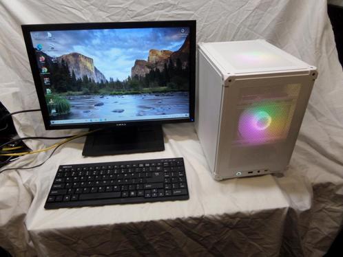 Compaqt Game systeem., Computers en Software, Desktop Pc's, Zo goed als nieuw, 3 tot 4 Ghz, SSD, 32 GB, Met videokaart, Met monitor
