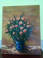 olieverf schilderij rozen van Toon Beckers Vaals unicaat, Antiek en Kunst, Ophalen of Verzenden