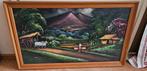 Indonesisch Landschap Schilderij, Antiek en Kunst, Ophalen of Verzenden