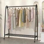 Zwart kledingrek met wielen, Ophalen, Met wielen, Zo goed als nieuw