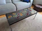 Retro Vintage keramiek tegeltafel | salontafel | Adri jr 60, Huis en Inrichting, Ophalen, Gebruikt, Metaal, Minder dan 50 cm