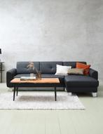 Zwarte kunstleer bank chaise,kleine bank perfect voor studio, Ophalen, Overige materialen, 250 tot 300 cm, Hoekbank