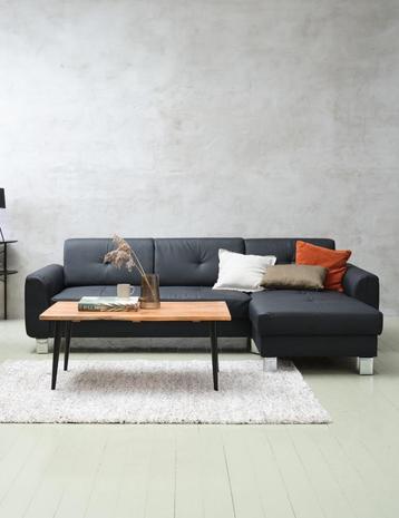 Zwarte kunstleer bank chaise,kleine bank perfect voor studio beschikbaar voor biedingen