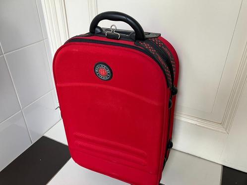 Handig reiskoffertje koffer met 2 wieltjes en trekstang, Sieraden, Tassen en Uiterlijk, Koffers, Gebruikt, Zacht kunststof, 50 tot 60 cm