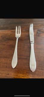 Gezocht Gero verzilverd serie D100 fruitmesje en taartvork, Antiek en Kunst, Ophalen of Verzenden
