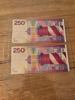250 gulden biljet 2 stuks, Postzegels en Munten, Bankbiljetten | Nederland, Ophalen, 250 gulden, Los biljet