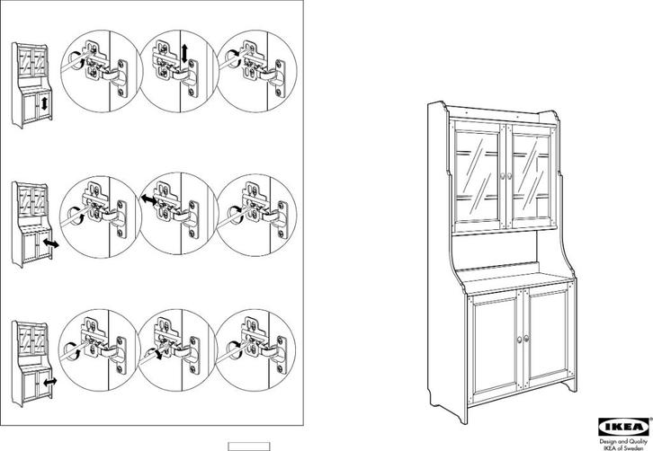 buffetkast IKEA LEKSVIK, Huis en Inrichting, Kasten | Buffetkasten, Gebruikt, 200 cm of meer, 25 tot 50 cm, Ophalen
