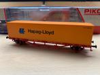 Piko H0 57700 H0 Piko containerwagen "Hapag Lloyd" DB Cargo, Gelijkstroom of Wisselstroom, Wagon, Zo goed als nieuw, Piko