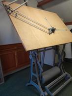 Vintage Kuhlmann Tekentafel - Industrieel Design, Doe-het-zelf en Verbouw, Tekentafels, Ophalen, Gebruikt, 130 tot 150 cm