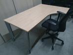 Aspa / Samas hoekbureau met nieuw blad naar keuze ( 25x ), In hoogte verstelbaar, Zo goed als nieuw, Aspa, Bureau