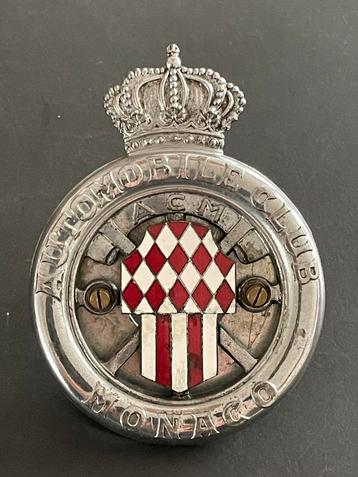 Embleem van de Automobile Club de Monaco (ACM). beschikbaar voor biedingen