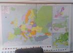 Schoolkaart Europa staatkundig ca. 125x175 cm wandkaart, Ophalen, Gebruikt