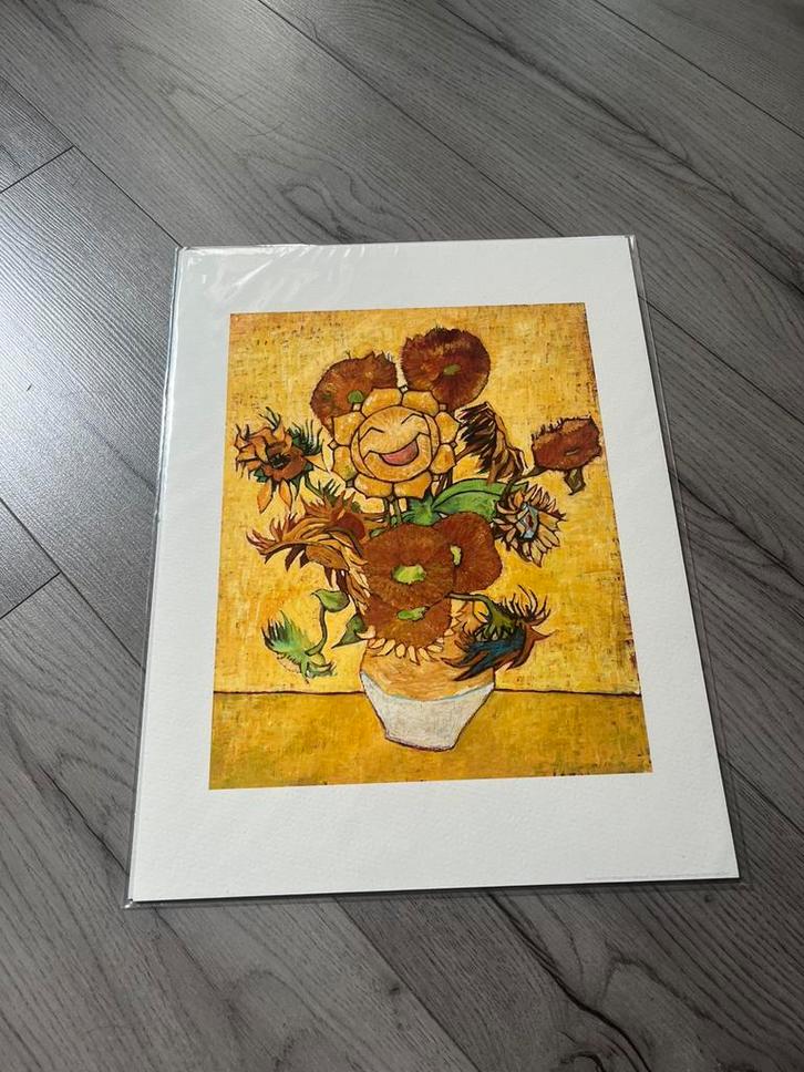 Pokemon x Van Gogh Sunflora Giclee Print 30X40 cm + COA, Antiek en Kunst, Kunst | Litho's en Zeefdrukken, Ophalen
