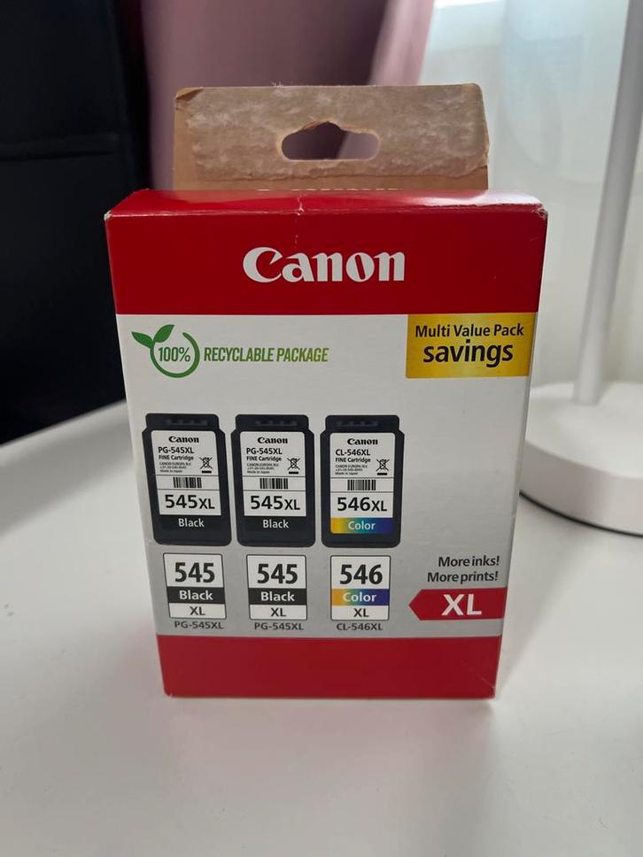 Canon PG-545XL/CL-546XL Cartridge Multipack - Gebruikt, Computers en Software, Printerbenodigdheden, Gebruikt, Cartridge, Ophalen of Verzenden