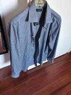 John Cabot overhemd zelden gebruikt, Blauw, Ophalen of Verzenden, Zo goed als nieuw, Halswijdte 41/42 (L)