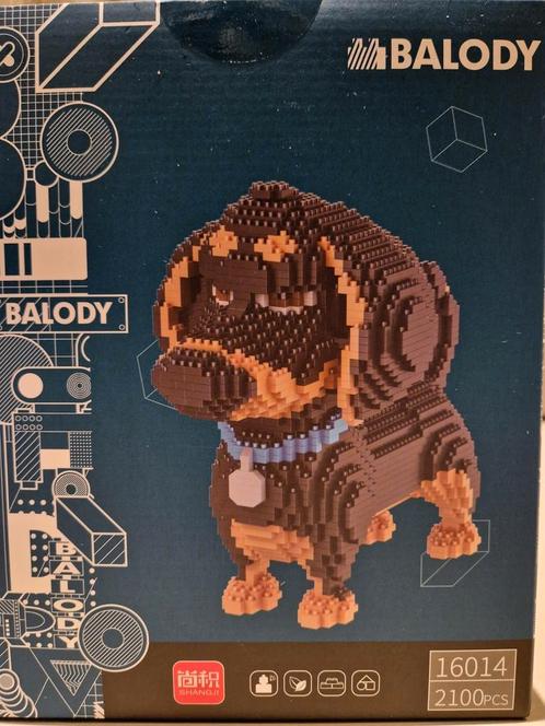 Balody Balody Teckel - Nanoblocks / miniblocks - Bouwset, Kinderen en Baby's, Speelgoed | Bouwstenen, Nieuw, Overige merken, Ophalen of Verzenden