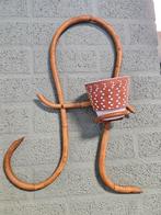 2x vintage rotan planten hanger 55 cm, Ophalen of Verzenden, Huis en Inrichting