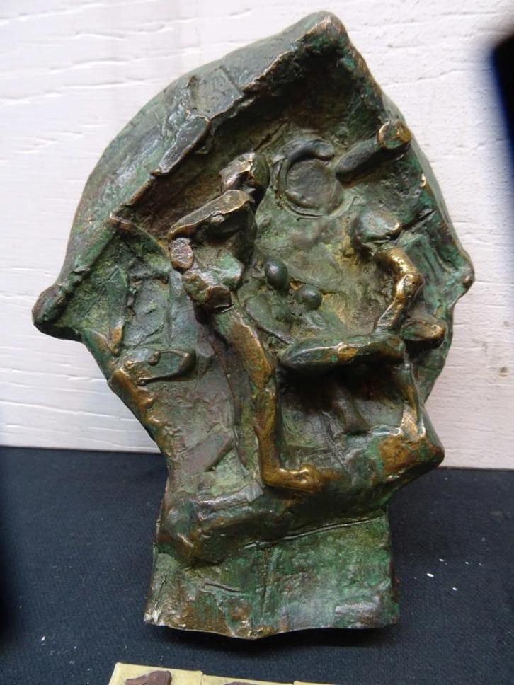 1209=Bronzen kunstwerk van Jitske Bakker.511, Antiek en Kunst, Antiek | Religie, Ophalen of Verzenden