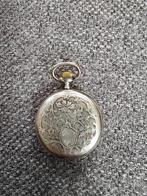 Zilveren zakhorloge - Remontoir Cylindre 6 Rubis, Sieraden, Tassen en Uiterlijk, Ophalen, Zilver, Overige merken, 1900 tot 1930